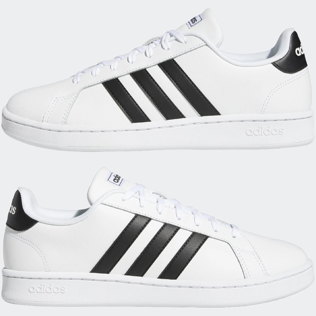 ADIDAS - Men's Grand Court (White) - Image 7